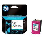 Original HP 301 Colour Ink Cartridge For DeskJet 1512 Inkjet Printer