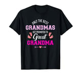 Only the best grandmas get promoted to great grandma T-Shirt