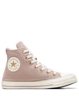 Converse Womens Stitch Sich High Tops Trainers - Off White, Off White, Size 7, Women