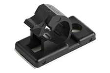 StarTech.com 100 Adhesive Cable Management Clips Black, Network/Ethernet/Office Desk/Computer Cord Organizer, Sticky Cable/Wire Holders, Nylon Self Adhesive Clamp UL/94V-2 Fire Rated - Nylon 66 Plastic - TAA (CBMCC1) - kabelklemmer - TAA-kompatibel