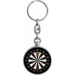 Multicolour Dartboard 180 Keyring TLK-221-VAR