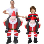 Julgran Uppblåsbar Dräkt för Vuxna och Barn Jultomte Halloweenfest Som Visas Adult size 150-195cm