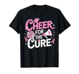 Cheer for the Cure Breast Cancer Pink Ribbon Football T-Shirt