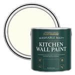 Rust-Oleum Off White Washable Kitchen Wall Paint in Matt Finish - Antique White 2.5L