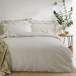 The Linen Yard Hebden Duvet Cover Set, Natural, Single