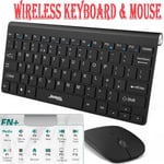 Wireless Keyboard and Mouse Combo Set Slim For PC Laptop Tablet iPhone iPad