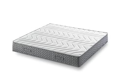 Provence literie Matelas + Alèse 140x190 x 24,5 cm - Très Ferme - Mousse 35 Kg/m3 Haute Résilience -