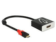 DeLOCK 62730 Adaptor Cable USB Type-C Male to HDMI 4 K/60 Hz Female Black DP Alt