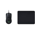 Razer Viper 8K Hz - Ambidextrous E-Sport Gaming Mouse with 8000 Hz HyperPolling Technology Black & Gigantus V2 Medium - Soft Medium Gaming Mouse Mat for Speed and Control Black
