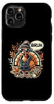 Coque pour iPhone 11 Pro Pinceau à dinde Funny Cool pour Thanksgiving, automne