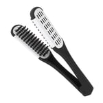 Bristle Double Sided Brush Clamp Multifunctional Hair Brush Straightener Sty TOU