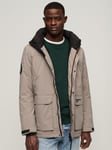 Superdry City Hooded Wind Parka, Deep Beige