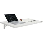 VEVOR Table pliante murale, 1000 mm x 500 mm, table a abattant murale, avec support en fer, bureau flottant pour les petits espaces, bureau a