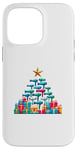 Coque pour iPhone 14 Pro Max Christmas Tree Sèche-cheveux Coiffure Coiffeur Coiffeuse