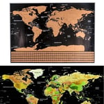 Scratch map + maiden liput - 82 x 60cm