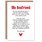 Greeting Card Love Poem Gamer Nerd Boyfriend Romantic Poetry Valentine's Day