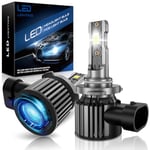 AUXIRACER HB3/9005 LED Ampoule de Phare, 30000LM Lampe Homologuée Ventilée Anti-erreur au Remplacer Halogène pour Feux de Croisement/Route, Blanche 6500K 12V, Lot de 2