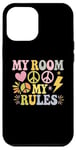 iPhone 12 Pro Max Funny Room Quotes My Room My Rules Case