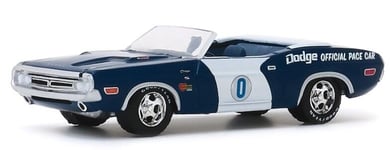 GREENLIGHT, DODGE Challenger 1971 Official Pace Car sous Blister, échelle 1/6...