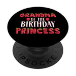 Grandma of the Birthday Princess Strawberry Premier anniversaire PopSockets PopGrip Adhésif