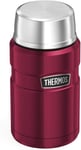 Thermos Stainless King Food Flask Hot And Cold For Soup Coffee 710ml Raspberry