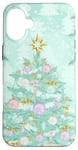 iPhone 16 Plus Pastel Green Mint Christmas Tree Ornaments Decoration Winter Case