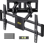 Alphamount Support Mural TV à Mouvement Complet pour téléviseurs de 37 à 75 Pouces jusqu'à 45 kg, Support TV avec Double Bras, pivotant, Extensible et inclinable, Max VESA 600x400mm, APLF6-E