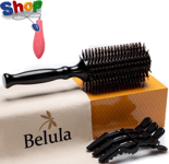 Prestige Boar  Bristle  round  Brush  for  Blow  Drying  Set .  round  Hair  Bru