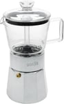 La Cafetière Verona Glass Espresso Maker, Chrome, 6 Cup, Gift Boxed