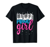 Music Lover Keyboard Pianist Funny Piano Girl Musician Gifts T-Shirt