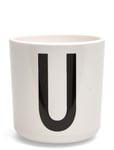 Kids Personal Eco Cup White Design Letters