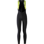 GOREWEAR Progress Thermo Cuissard à bretelles+ Femme, Black/Neon Yellow, 40