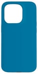 Coque pour iPhone 15 Pro Couleur bleu mer simple