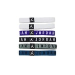 Nike Jordan Hair Tie J.100.8264.157.OS Lot de 6 Bandeaux à Cheveux dans Les Couleurs Blanc/Corde/Blanc