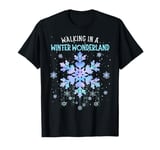 Walking In A Winter Wonderland Tie Dye Snowflake Christmas T-Shirt