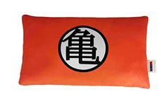 CYP BRAND Dragon Ball Coussin Design Goku en Peluche Dimensions 36 x 6,8 x 20 cm, Couleur Rouge et Noir, Produit Officiel