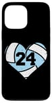 iPhone 13 Pro Max Volleyball Number 24 Jersey Funny Volleyball Heart Game Day Case