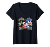 Womens Sonic the Hedgehog, Sonic X Shadow Generations - Rivals V-Neck T-Shirt