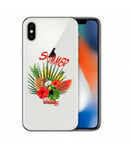 Coque Iphone XR summer vibes exotique fleur transparente