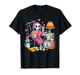 Murder Shows & Comfy Clothes Skeleton Design for Moms T-Shirt