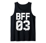 Vintage BFF 03 Best Friends Matching Bestie Friendship Day Tank Top