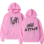 Korn Music Concert Rock Band World Tour Hoodie Män Kvinnor Hip Hop Oversized Sweatshirt Vintage Metal Gothic Hoodies Streetwear