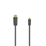 Hama HDMI A-HDMI Micro D kaapeli Ethernet (1,5m)