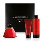 Mauboussin - Coffret Découverte 2023 In Red : Eau De Parfum 100ml, Gel Douche 100ml & Déodorant 200ml