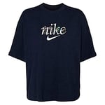 Nike Femme W Nsw Tee Boxy Nature T Shirt, Obsidian, L EU