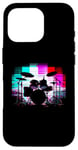 Coque pour iPhone 16 Pro Ensemble de batterie Glitch - Amateur de batterie vintage