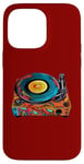 Coque pour iPhone 14 Pro Max Tourne-disque vintage coloré - Retro Pop Art Vibes