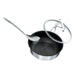 Circulon C Series Non-Stick Tri-Ply Stainless Steel Chef Pan with Lid, 24cm