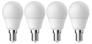 Clas Ohlson Varmvit klotlampa LED E14 2,9 W 250 lumen, 4-pack