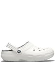 Crocs Men's Classic Lined Clog Slipper - White, White, Size 9, Men